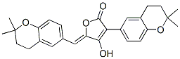 3-(3,4-Dihydro-2,2-dimethyl-2h-1-benzopyran-6-yl)-5-[(z)-(3,4-dihydro-2,2-dimethyl-2h-1-benzopyran-6-yl)methylene]-4-hydroxy-2(5h)-furanone Structure,55215-32-2Structure