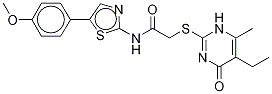 2-[(5-Ethyl-1,6-dihydro-4-methyl-6-oxo-2-pyrimidinyl)thio]-n-[4-(4-methoxyphenyl)-2-thiazolyl]acetamide Structure,552309-42-9Structure