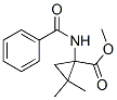 Cyclopropanecarboxylic acid,1-(benzoylamino)-2,2-dimethyl-,methyl ester Structure,552337-17-4Structure