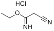 2-Cyano-acetimidic acid ethyl ester hcl Structure,55244-11-6Structure