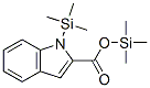 1-(Trimethylsilyl)-1h-indole-2-carboxylic acid trimethylsilyl ester Structure,55255-80-6Structure