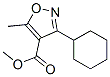 4-Isoxazolecarboxylicacid,3-cyclohexyl-5-methyl-,methylester(9ci) Structure,55278-59-6Structure