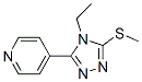 Pyridine,4-[4-ethyl-5-(methylthio)-4h-1,2,4-triazol-3-yl ]-(9ci) Structure,552815-84-6Structure