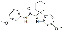 6’-Methoxy-n-(3-methoxyphenyl)spiro[cyclohexane-1,3’-[3h]indole]-2’-carboxamide Structure,55282-06-9Structure