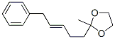 2-Methyl-2-(5-phenyl-3-pentenyl)-1,3-dioxolane Structure,55282-92-3Structure