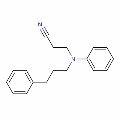 3-[Phenyl(3-phenylpropyl)amino]propiononitrile Structure,55296-92-9Structure