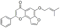 6-[(3-Methyl-2-butenyl)oxy]-2-phenyl-4h-furo[2,3-h]-1-benzopyran-4-one Structure,55303-88-3Structure