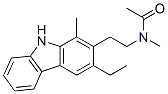 N-[2-(3-ethyl-1-methyl-9h-carbazol-2-yl)ethyl ]-n-methylacetamide Structure,55320-31-5Structure