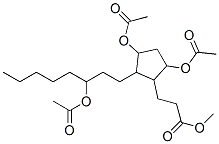 3,5-Bis(acetyloxy)-2-[3-(acetyloxy)octyl ]cyclopentanepropanoic acid methyl ester Structure,55401-45-1Structure