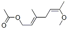 Acetic acid 6-methoxy-3-methyl-2,5-heptadienyl ester Structure,55402-27-2Structure