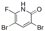 2(1H)-pyridinone,3,5-dibromo-6-fluoro- Structure,55406-17-2Structure