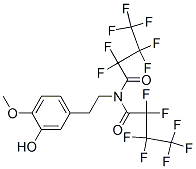 2,2,3,3,4,4,4-Heptafluoro-n-(2,2,3,3,4,4,4-heptafluorobutanoyl)-n-[2-(3-hydroxy-4-methoxyphenyl)ethyl]butanamide Structure,55429-09-9Structure