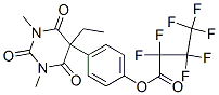 2,2,3,3,4,4,4-Heptafluorobutanoic acid 4-(5-ethyl-1,3-dimethyl-2,4,6-trioxohexahydropyrimidin-5-yl)phenyl ester Structure,55429-88-4Structure