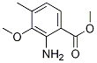 2-Amino-3-methoxy-4-methyl-benzoic acid methyl ester Structure,5544-24-1Structure