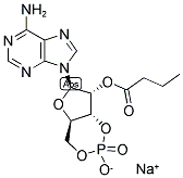 [6-(6-Aminopurin-9-yl)-2-hydroxy-2-oxo-4a,6,7,7a-tetrahydro-4h-furo[3, 2-d][1,3,2]dioxaphosphinin-7-yl] butanoate sodium salt Structure,55443-13-5Structure