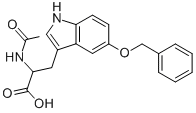 Dl-n-acetyl-2-amino-3-(5-benzyloxyindolyl)propionicacid Structure,55443-80-6Structure