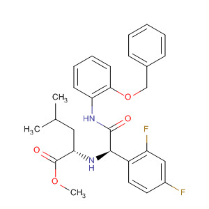 L-leucine, n-[(1r)-1-(2,4-difluorophenyl)-2-oxo-2-[[2-(phenylmethoxy)phenyl]amino]ethyl]-, methyl ester (9ci) Structure,554448-66-7Structure