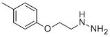 1-(2-(P-tolyloxy)ethyl)hydrazine Structure,55459-96-6Structure