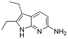 1H-pyrrolo[2,3-b]pyridin-6-amine, 2,3-diethyl- Structure,55463-66-6Structure