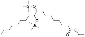 9,10-Bis[(trimethylsilyl)oxy]octadecanoic acid ethyl ester Structure,55470-99-0Structure