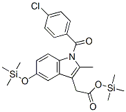 1-(4-Chlorobenzoyl)-2-methyl-5-[(trimethylsilyl)oxy]-1h-indole-3-acetic acid trimethylsilyl ester Structure,55471-00-6Structure