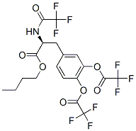 N,o-bis(trifluoroacetyl)-3-trifluoroacetyloxy-l-tyrosine butyl ester Structure,55493-76-0Structure