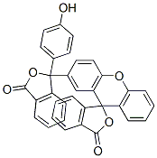 2’-[1,3-Dihydro-1-(4-hydroxyphenyl)-3-oxoisobenzofuran-1-yl ]spiro[isobenzofuran-1(3h),9’-[9h]xanthen]-3-one Structure,55530-30-8Structure