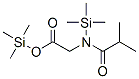 N-(2-methyl-1-oxopropyl)-n-(trimethylsilyl)glycine trimethylsilyl ester Structure,55530-55-7Structure