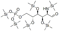 2-[(Trimethylsilyl)amino]-3-o,4-o,5-o-tris(trimethylsilyl)-2-deoxy-d-glucose 6-[phosphoric acid bis(trimethylsilyl)] ester Structure,55530-82-0Structure