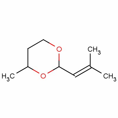 4-Methyl-2-(2-methyl-1-propenyl)-1,3-dioxane Structure,55546-11-7Structure