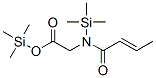 N-(1-oxo-2-butenyl)-n-(trimethylsilyl)glycine trimethylsilyl ester Structure,55557-28-3Structure