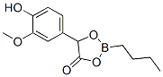 2-Butyl-5-(4-hydroxy-3-methoxyphenyl)-1,3,2-dioxaborolan-4-one Structure,55590-80-2Structure