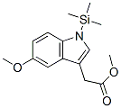 5-Methoxy-1-(trimethylsilyl)-1h-indole-3-acetic acid methyl ester Structure,55591-01-0Structure