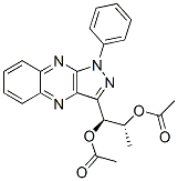 (1S,2r)-1-[1-phenyl-1h-pyrazolo[3,4-b]quinoxalin-3-yl ]-1,2-propanediol diacetate Structure,55591-19-0Structure