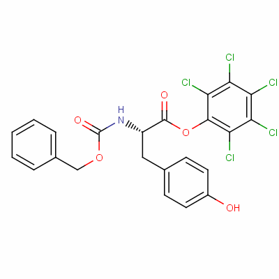 Pentachlorophenyl n-[(benzyloxy)carbonyl]-l-tyrosinate Structure,55593-07-2Structure