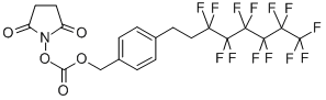 N-[4-(3,3,4,4,5,5,6,6,7,7,8,8,8-Tridecafluorooctyl)benzyloxycarbonyloxy]succinimide Structure,556050-48-7Structure