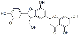 2-[2,3-Dihydro-7-hydroxy-2-(4-hydroxy-3-methoxyphenyl)-3-(hydroxymethyl)benzofuran-5-yl ]-5,7-dihydroxy-4h-1-benzopyran-4-one Structure,55607-52-8Structure