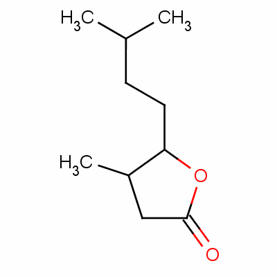 2(3H)-furanone, dihydro-4-methyl-5-(3-methylbutyl)- Structure,5561-08-0Structure