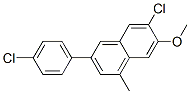 6-Chloro-3-[4-chlorophenyl ]-7-methoxy-1-methylnaphthalene Structure,55614-40-9Structure