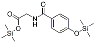 N-[4-[(trimethylsilyl)oxy]benzoyl ]glycine trimethylsilyl ester Structure,55622-53-2Structure