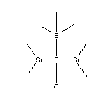 Trisilane,2-chloro-1,1,1,3,3,3-hexamethyl-2-(trimethylsilyl)- Structure,5565-32-2Structure