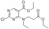 Ethyl 2-chloro-4-(n-ethoxycabonylethyl-n-ethylamino)pyrimidine-5-carboxylate Structure,55694-32-1Structure