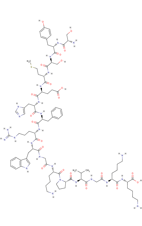 Acth (1-16) Structure,5576-42-1Structure