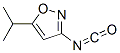 Isoxazole, 3-isocyanato-5-(1-methylethyl)-(9ci) Structure,55809-55-7Structure