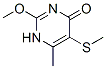 4-Hydroxy-2-methoxy-6-methyl-5-(methylthio)-pyrimidine Structure,55996-10-6Structure