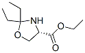 4-Oxazolidinecarboxylicacid,2,2-diethyl-,ethylester,(4s)-(9ci) Structure,560132-26-5Structure