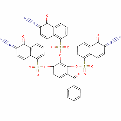 Ester of 2-diazo-1-naphthol-5-sulfone with 2,3,4-trihydroxybenzophenone Structure,5610-94-6Structure