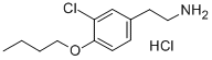 2-(4-Butoxy-3-chlorophenyl)ethylaminehydrochloride Structure,56121-92-7Structure