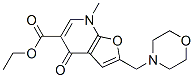 Furo[2,3-b]pyridine-5-carboxylic acid,4,7-dihydro-7-methyl-2-(4-morpholinylmethyl)-4-oxo-,ethyl ester Structure,562100-67-8Structure