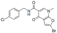 Furo[2,3-b]pyridine-5-carboxamide,2-bromo-n-[(4-chlorophenyl)methyl ]-4,7-dihydro-7-methyl-4-oxo- Structure,562101-75-1Structure